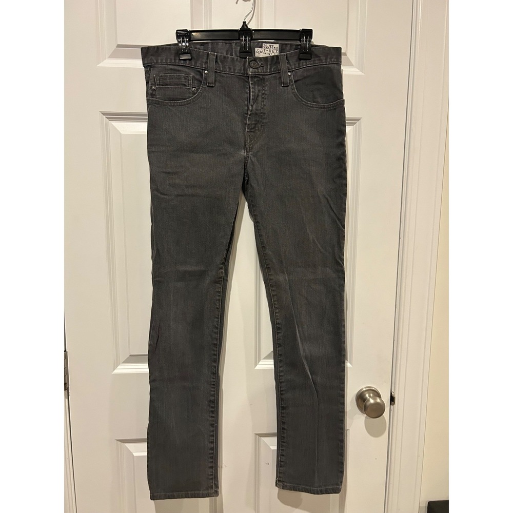 Fox Racing Men's 33x32 T Rex Skinny Fit Jeans Gray Motocross Punk EUC